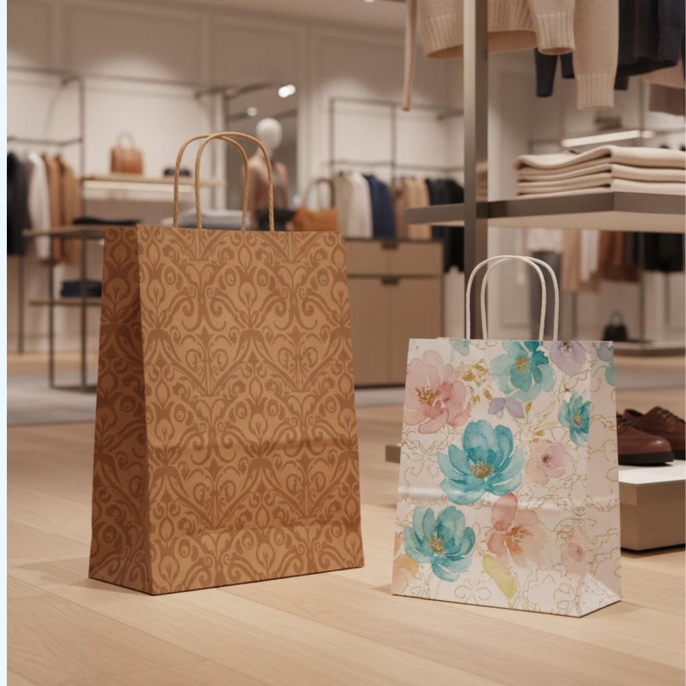 qline paper shopping bags