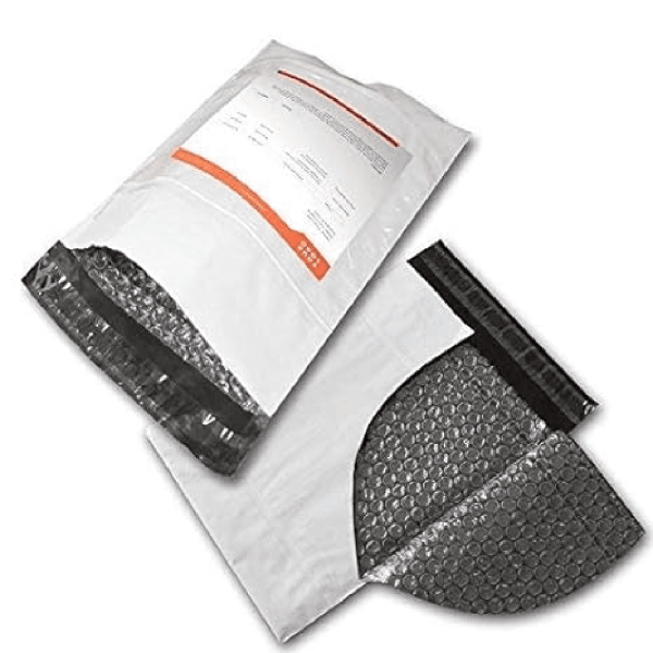Poly bubble courier bag with POD pouch