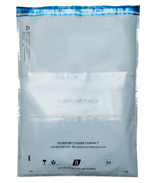 tamper evident poly courier bag with POD pouch